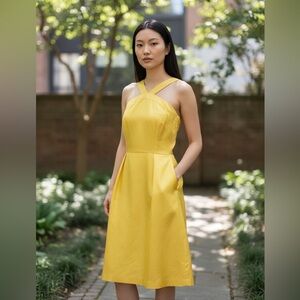 Shoshanna Yellow Cocktail Dress size 10 NWT